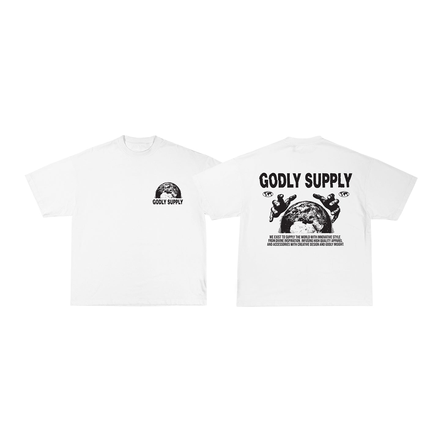 Godly Supply Short Sleeve T-Shirt (White)