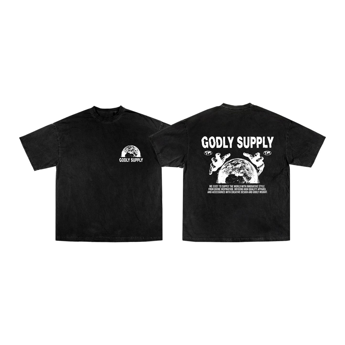 Godly Supply Short Sleeve T-Shirt (Black)