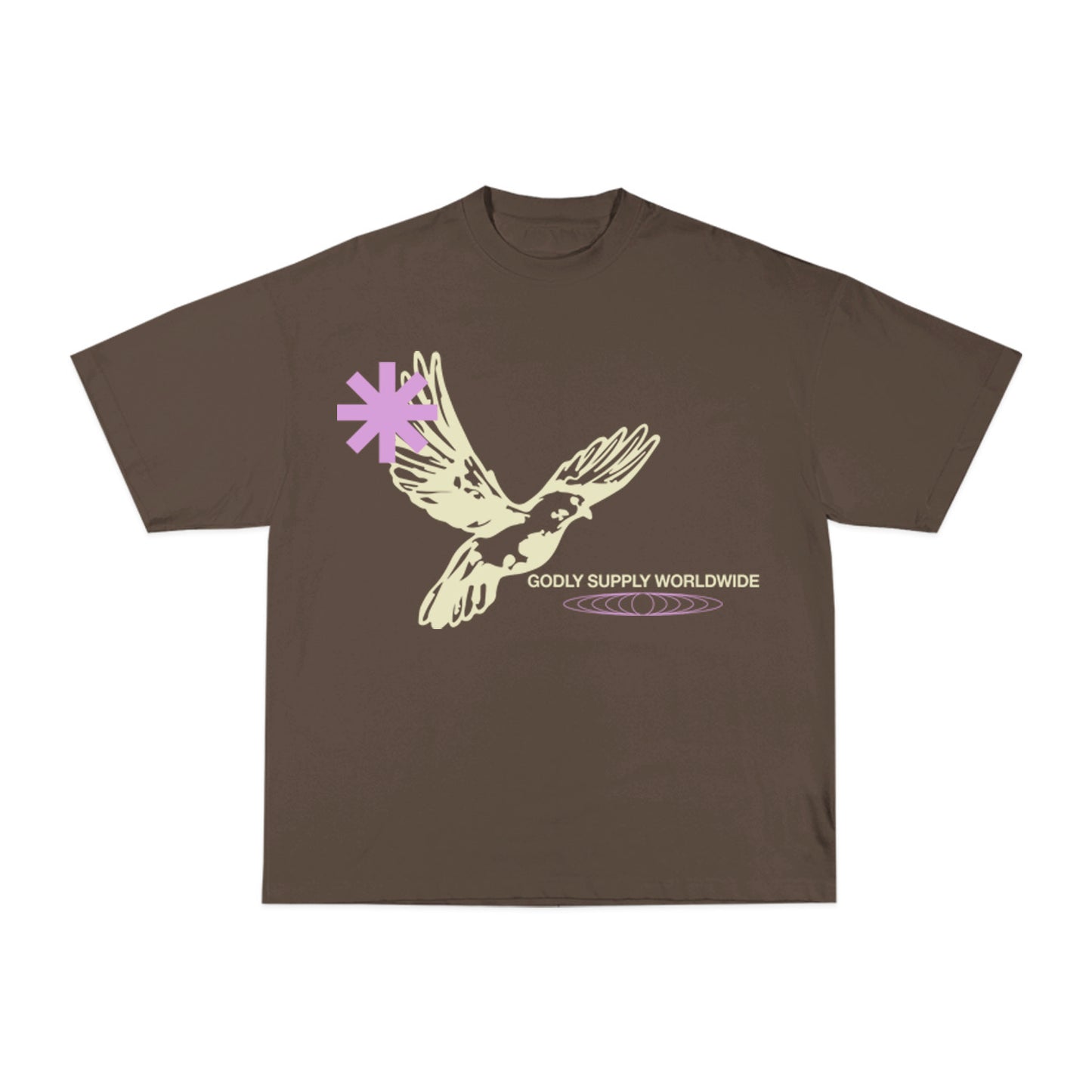 Dove Short Sleeve T-Shirt (Brown)